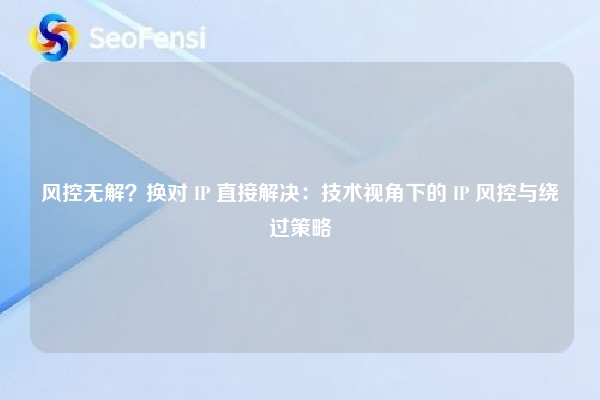 风控无解？换对 IP 直接解决：技术视角下的 IP 风控与绕过策略