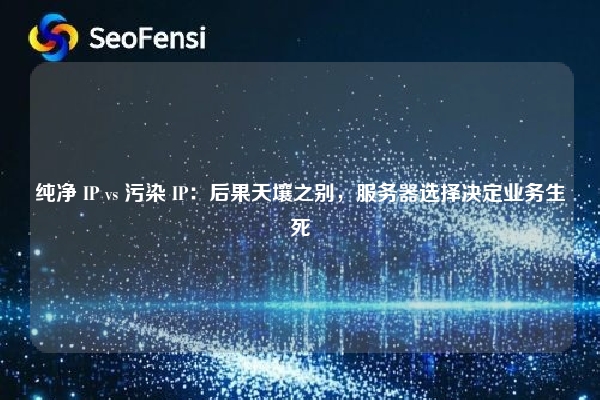 纯净 IP vs 污染 IP：后果天壤之别，服务器选择决定业务生死