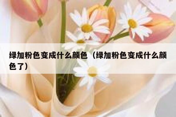 绿加粉色变成什么颜色（绿加粉色变成什么颜色了）