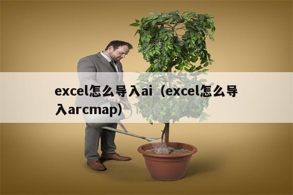 excel怎么导入ai（excel怎么导入arcmap）