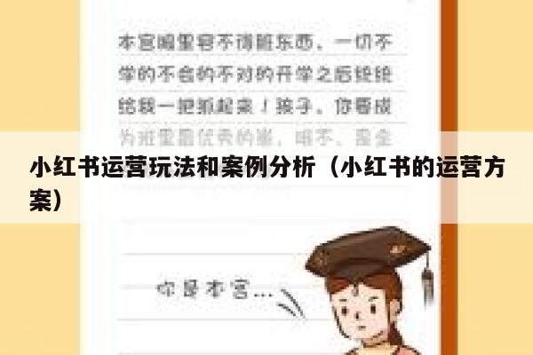 小红书运营玩法和案例分析（小红书的运营方案）