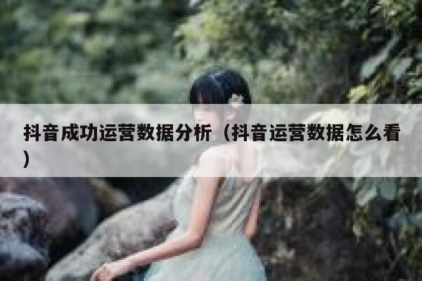 抖音成功运营数据分析（抖音运营数据怎么看）