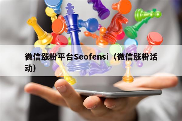 微信涨粉平台Seofensi（微信涨粉活动）