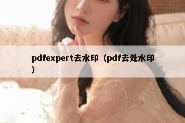 pdfexpert去水印（pdf去处水印）