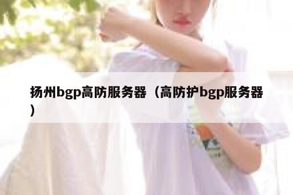 扬州bgp高防服务器（高防护bgp服务器）