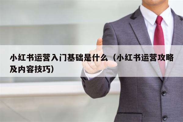 小红书运营入门基础是什么（小红书运营攻略及内容技巧）