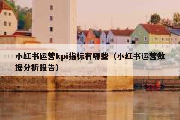 小红书运营kpi指标有哪些（小红书运营数据分析报告）